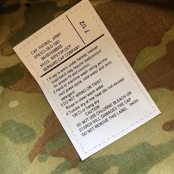 New! Bernard Army Camouflage Patrol Cap - Picture 5 of 9
